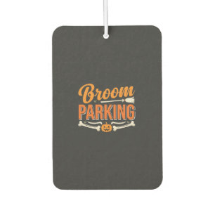 Broom Parking Halloween Vector Design_1 Car Air Freshener