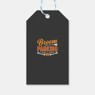 Broom Parking Halloween Vector Design_1 Gift Tags