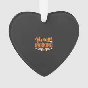 Broom Parking Halloween Vector Design_1 Ornament