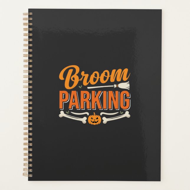 Broom Parking Halloween Vector Design_1 Planner (Front)