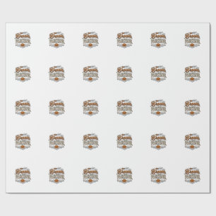 Broom Parking Halloween Vintage Witch Vector Desig Wrapping Paper