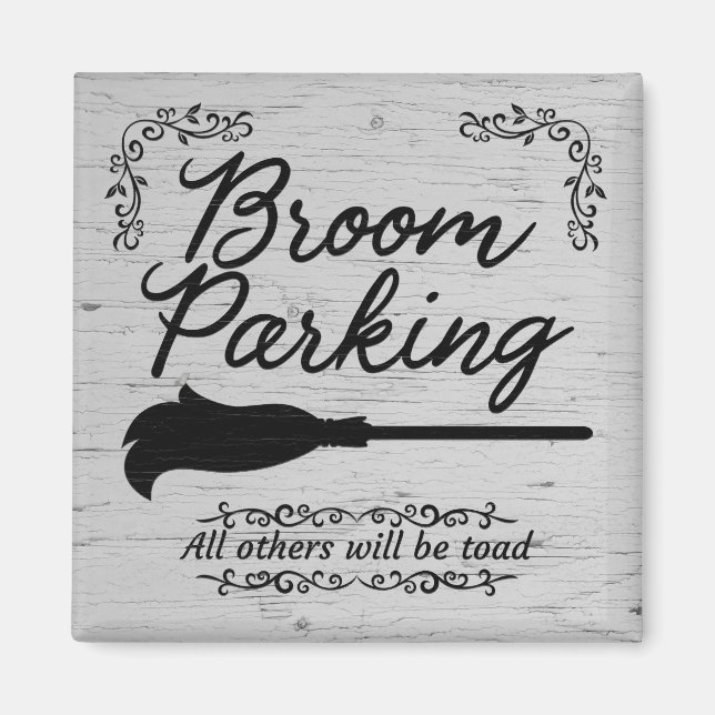 Broom Parking Magnet (Front)