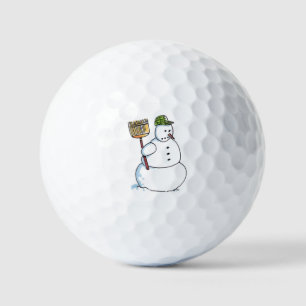 Broom Snowman value golf balls 12 pk