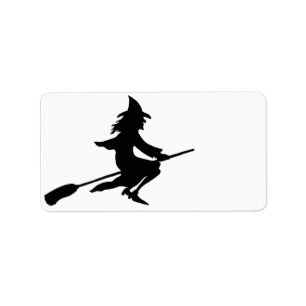 Broom Witch Label