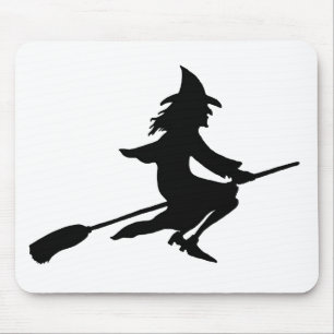 Broom Witch Mouse Mat