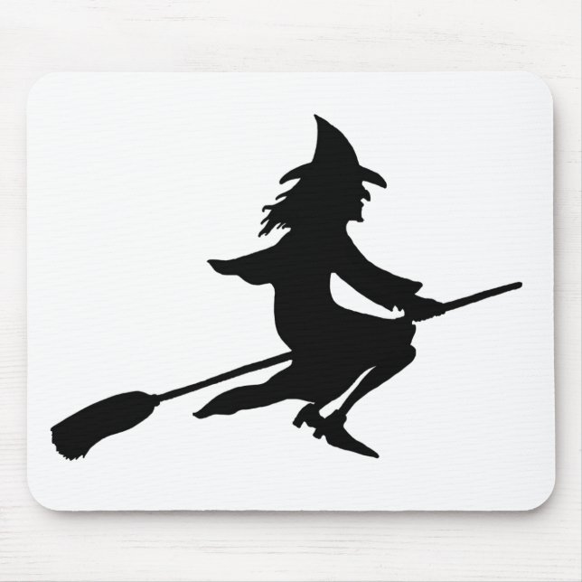 Broom Witch Mouse Mat (Front)