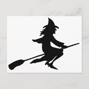 Broom Witch Postcard