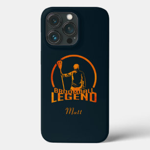 Broomball Legend Cute Sports iPhone 13 Pro Case