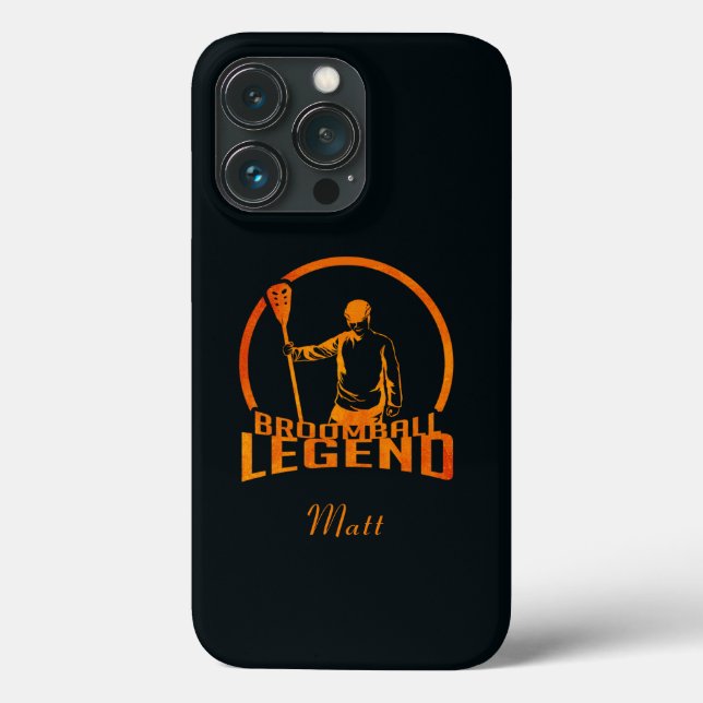 Broomball Legend Sports Dad Birthday Case-Mate iPhone Case (Back)