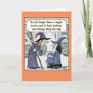 Broombot Halloween Card