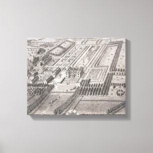Broome, the seat of Sir Basil Dixwell, from 'Thirt Canvas Print