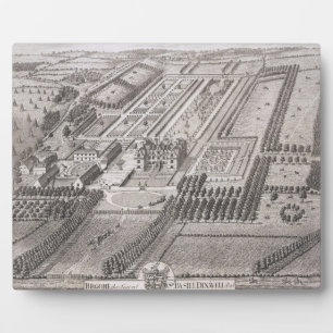 Broome, the seat of Sir Basil Dixwell, from 'Thirt Plaque