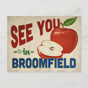Broomfield Colorado Apple - Vintage Travel Postcard