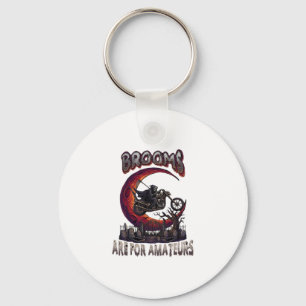 Brooms Amateurs Grim Reaper Motorcycle Halloween R Key Ring