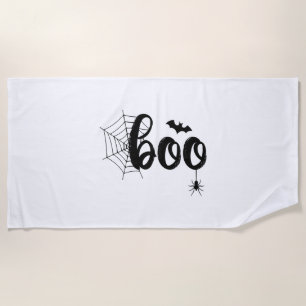Brooms Are For Amateurs Horse Riding Halloween Beach Towel