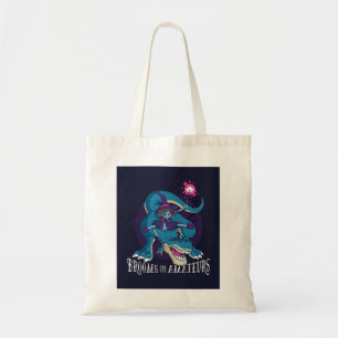 Brooms are for Amateurs, T-rex Riding Witch Tote Bag