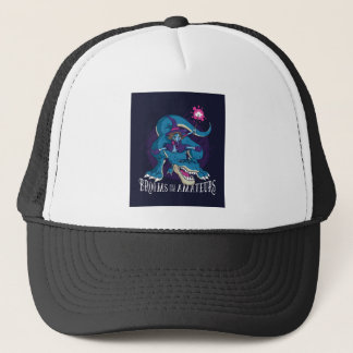 Brooms are for Amateurs, T-rex Riding Witch Trucker Hat