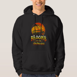 Brooms Are For Amateurs Witch Flying School Bus Dr Hoodie