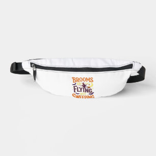 Brooms Flying Sweeping Halloween Witch Moon Bats Bum Bags