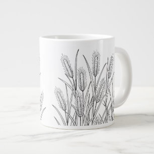 Broomsedge - Andropogon virginicus - Native Plants Large Coffee Mug
