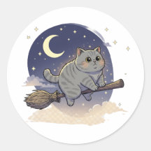 Broomstick Brit – British Shorthair Cat Halloween