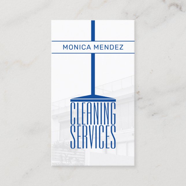 Broomstick funny professional cover  business card (Front)