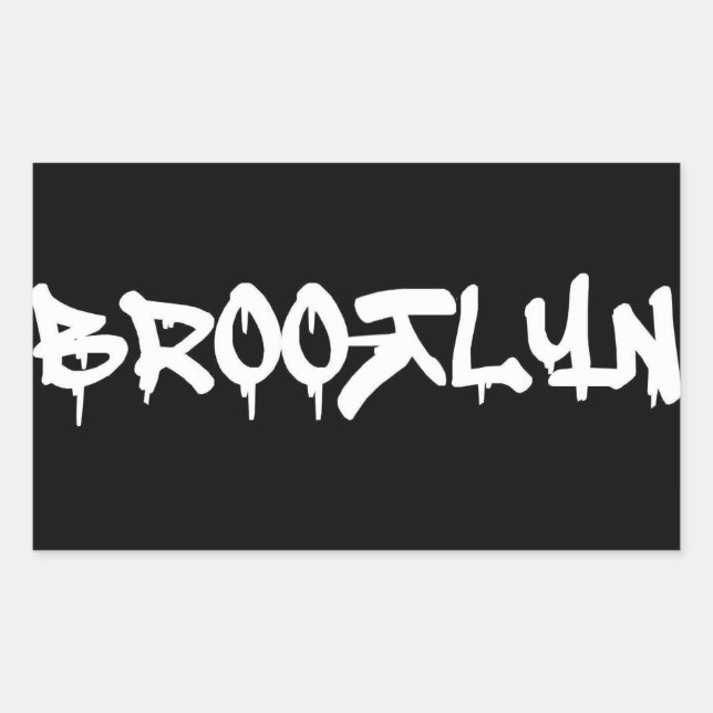 BROOTLYN RECTANGULAR STICKER (Front)