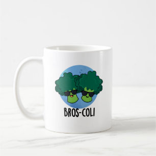 Bros-coli Funny Veggie Broccoli Pun Coffee Mug