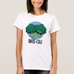 Bros-coli Funny Veggie Broccoli Pun  T-Shirt