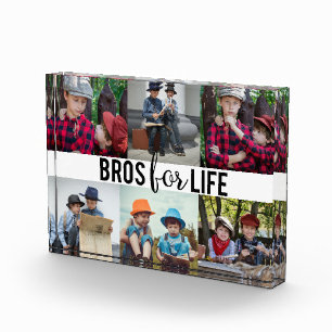 Bros for Life Brothers Photo Collage Typography