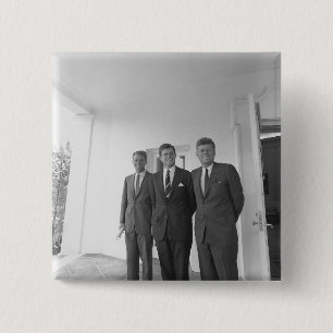Bros, President John Kennedy,  Robert & Ted 15 Cm Square Badge