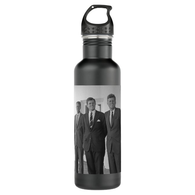 Bros, President John Kennedy,  Robert & Ted 710 Ml Water Bottle (Front)