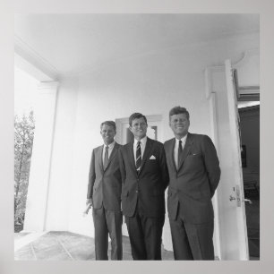 Bros, President John Kennedy,  Robert & Ted Poster