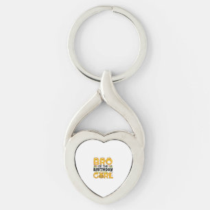 Brother 1st Birthday Girl Giraffe Theme Party Zoo Key Ring