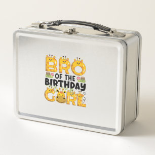 Brother 1st Birthday Girl Giraffe Theme Party Zoo Metal Lunch Box