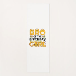 Brother 1st Birthday Girl Giraffe Theme Party Zoo Yoga Mat