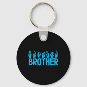 Brother American Sign Language Deaf Awareness Supp Key Ring