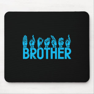 Brother American Sign Language Deaf Awareness Supp Mouse Mat