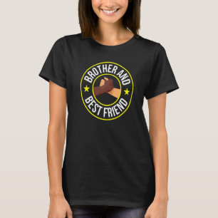Brother And Best Friend Black Brothers Friendship T-Shirt
