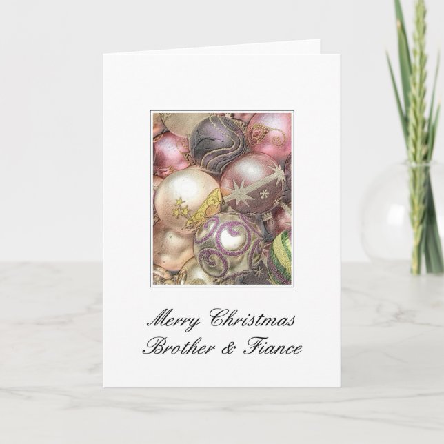 brother and fiance Merry Christmas card (Front)