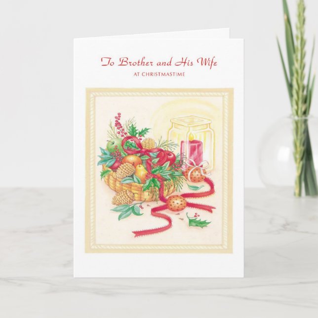 Brother and His Wife Holiday Card (Front)