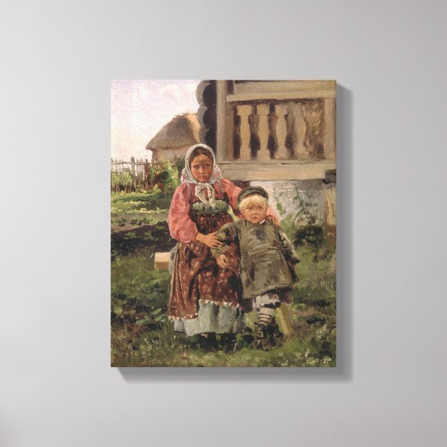 Brother and Sister, 1880 Canvas Print (Front)