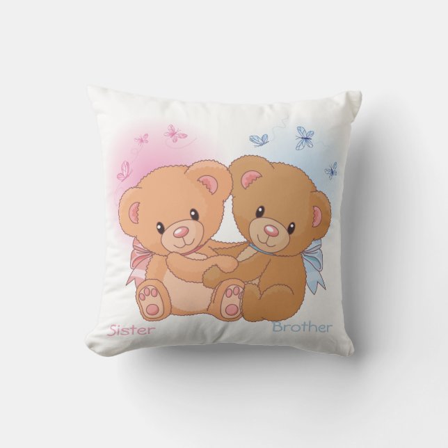 Brother And Sister American MoJo Pillow (Front)