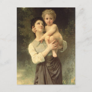 Brother and Sister by William Adolphe Bouguereau Postcard