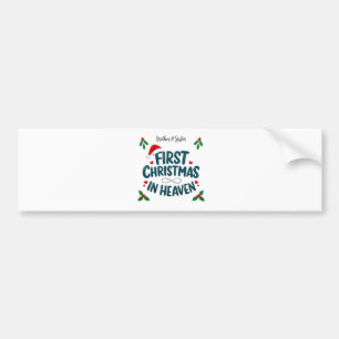 Brother and Sister First Christmas in Heaven Bumper Sticker