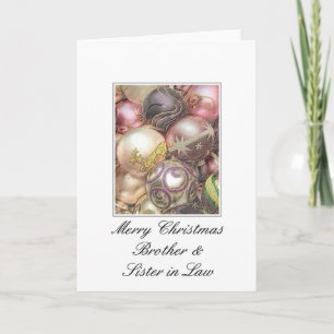 Brother and Sister in Law Christmas Holiday Card
