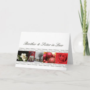 Brother and Sister in Law Christmas Holiday Card