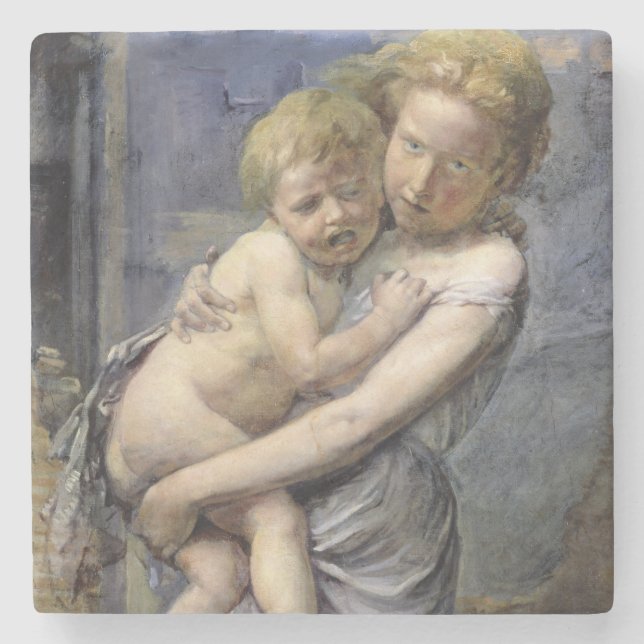 Brother and Sister Stone Coaster (Front)