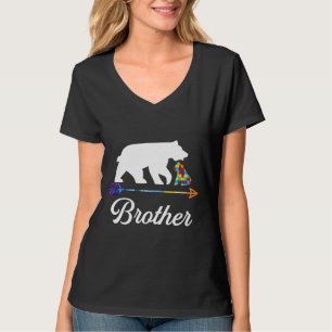 Brother Bear Autism Awareness Proud Autism Brother T-Shirt