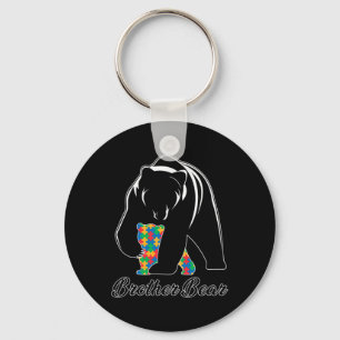 Brother Bear Autism Family Brother Autism Awarenes Key Ring
